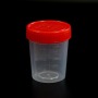 Red Cap 120ml Urine Collection Cups